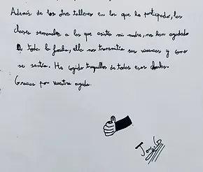 Carta de Jon, niño con altas capacidades