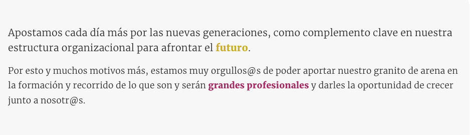 Ejemplo modificar textos con CSS